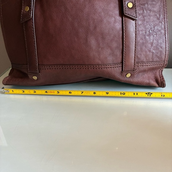 Fossil Large Brown Leather Shoulder Tote Bag - Picture 3 of 7
